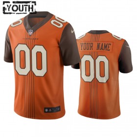 Lasten Cleveland Browns NFL Pelipaita Custom Ruskea City Edition Vapor Limited